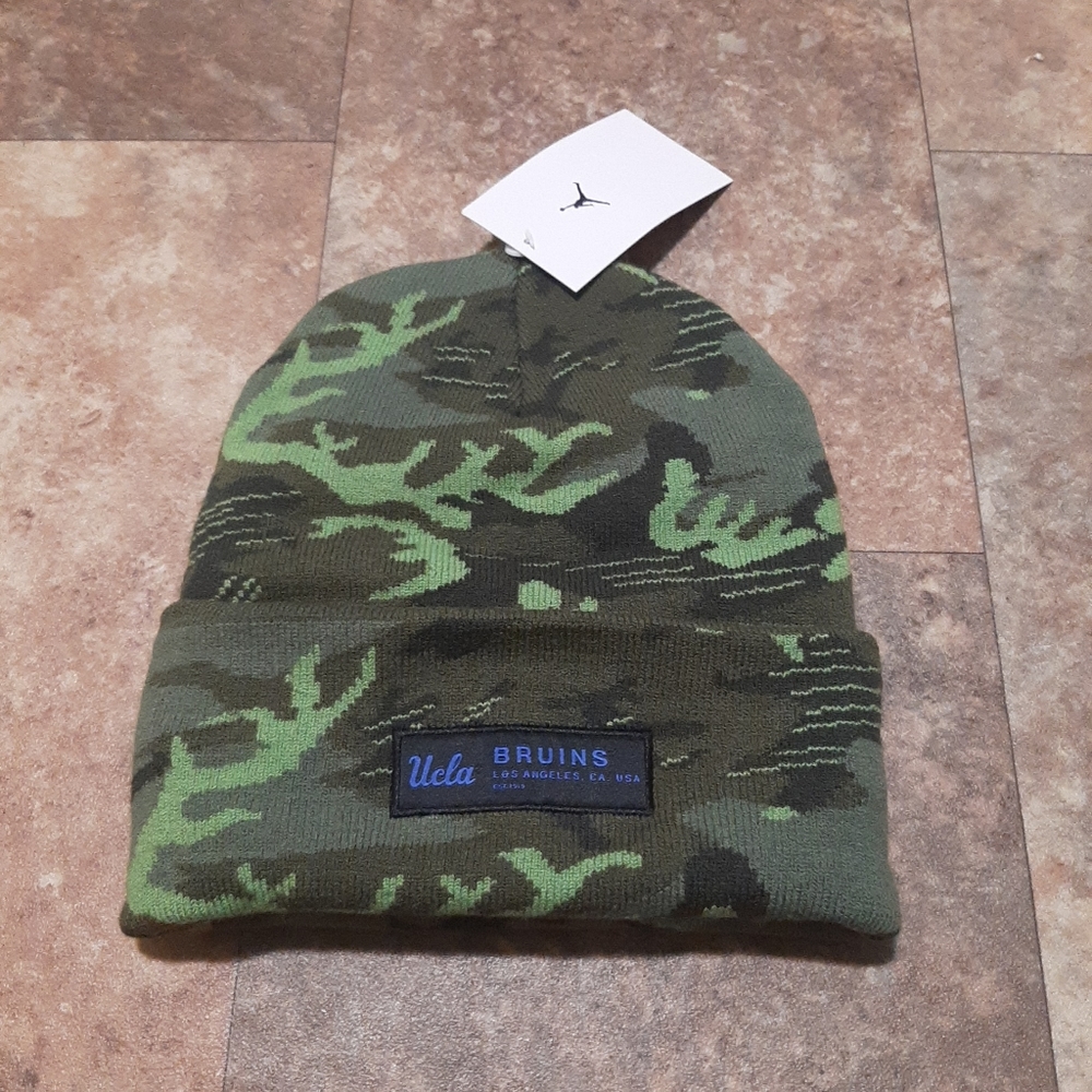 New. Jordan UCLA Bruins Camo Military Appreciation Cuffed Knit Beanie.